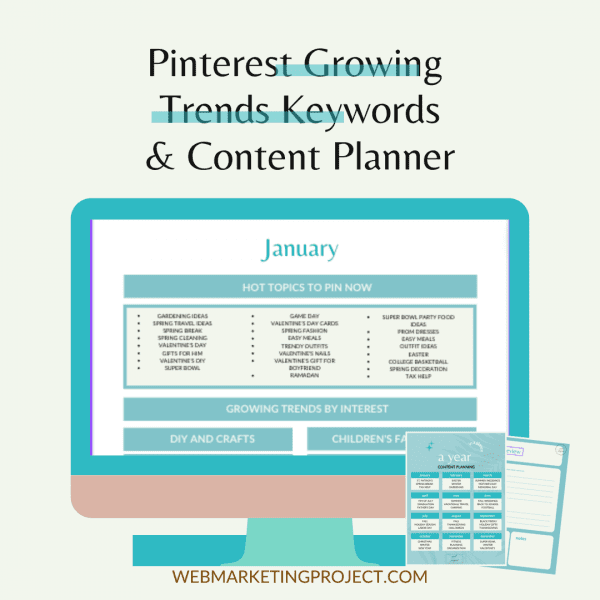 Pinterest Trends Keywords and and Content Planner